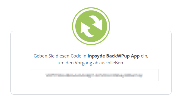 Dropbox Authentifizierung für BackWPup