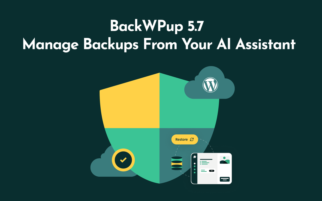 BackWPup 5.7 – Verwalte deine Backups mit deinem KI-Assistenten